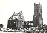 Cathedral ruins after World War II