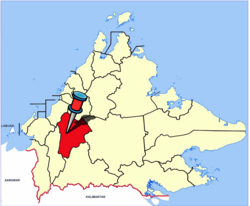 Location of Keningau District