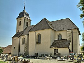The church in Sauvigney-lès-Gray