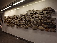 Excavated wall
