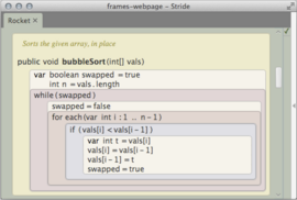 Frame-based code sample