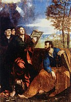 Saints John and Bartholomew, by Dosso Dossi