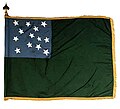 Image 2A c.1775 flag used by the Green Mountain Boys (from Vermont)