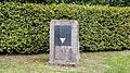 Gedenkstein mit Tafel „Todesmarsch der Buchenwaldhäftlinge“