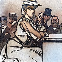 Maxime Dethomas: Elégant en robe blanche à la cigarette (c. 1910). Musée Toulouse-Lautrec