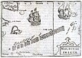 Image 41598 Bertius map of the Maldives, issued in Middelburg, Netherlands. (from History of the Maldives)