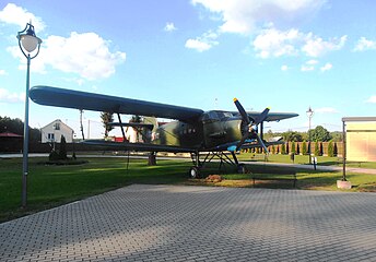 Post-war 1946 Russian Antonov An-2 aeroplane at Blizna V-2 Museum