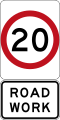 20 km/h Roadwork Speed Limit