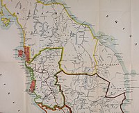 1907 Malay Peninsula map