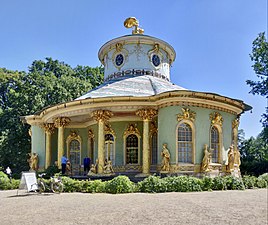 Chinese House, Sanssouci Park, Potsdam, Germany, an example of Chinoiserie, by Johann Gottfried Büring, 1755–1764[164]