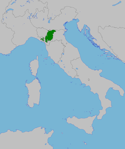 The Duchy of Modena and Reggio in 1815
