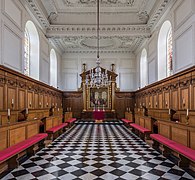 The chapel looking towards the altar