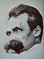 Friedrich Nietzsche, Radierung von Hans Olde, 1899
