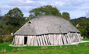 A Viking longhouse