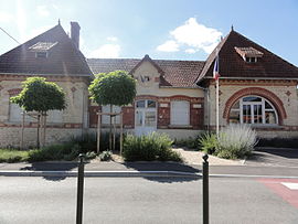The town hall of Goudelancourt-lès-Berrieux