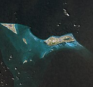 Grand Turk as seen from space in 2009