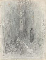 Drawing, A Backstreet in London (1868; National Gallery of Art, Washington)