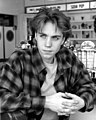 Image 115Jonathan Brandis in a Grunge-style flannel shirt and curtained hair in 1993 (from 1990s in fashion)