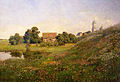 Landschaft mit Kirche (1893, Gemäldegalerie Pljos)