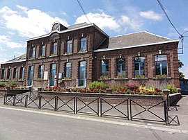 The school and town hall