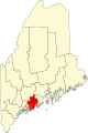 State map highlighting Lincoln County