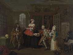 Marriage A-la-Mode 3, The Inspection - William Hogarth
