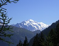 Mont Blanc vom Wallis aus