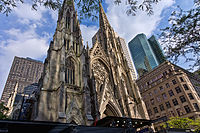 Neue St. Patrick's Cathedral in New York, ab 1858, Westtürme 1886–1888