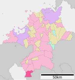 Location of Ōmuta