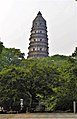 The Huqiu Tower, built in 961