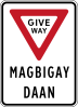 Magbigay-daan (Give way) (plate type)