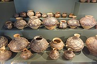 Pots, Yangshao culture; Museum of Far Eastern Antiquities (Östasiatiska museet), Stockholm.