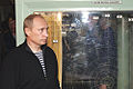Russian president Vladimir Putin visiting Pyotr Velikiy