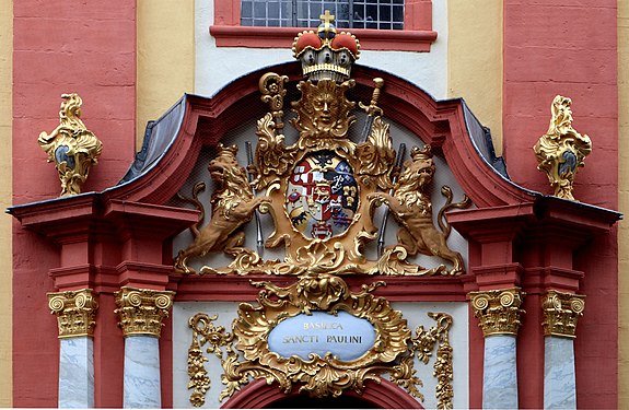 Coat of arms at Basilica of St. Paulinus, Trier