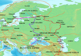Major Varangian trade routes