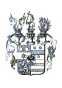 Wappen der „Grafen von Erbach-Wartenberg-Roth“ gemäß der Bayerischen Adelsmatrikel mit den Wappenelementen der Grafen zu Erbach (drei Sterne), der Grafen von Wartenberg (Balken, drei Kugeln), der Abtei Rot (Greif) und der Herren von Breuberg (zwei Balken), belegt mit dem 1755 als Gnadenwappen gewährten kaiserlichen Adler.