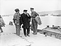 Winston Churchill at Arromanches 21–23 July 1944