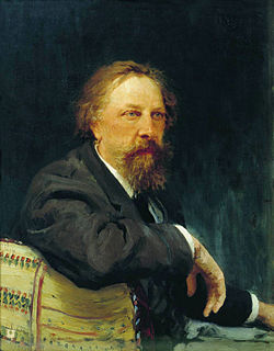 Aleksey Konstantinovich Tolstoy by Ilya Repin