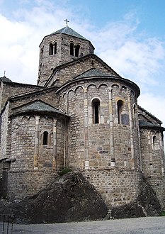 The Abbey of San Salvatore, Italy, has three simple apses