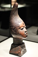 Sculpture of a 'Queen Mother' from Benin, 16th century.