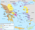Greek colonisation in 550 BC.