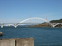 Imari Bay Bridge in Saga prefecture, Japan