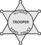Badge of an ISP trooper