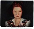 Image 16This live image of actress Paddy Naismith was used to demonstrate Telechrome, John Logie Baird's first all-electronic color television system, which used two projection CRTs. The two-color image would be similar to the basic Telechrome system. (from Color television)