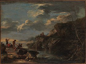 Bandits on a Rocky Coast (c. 1655), oil on canvas, 74.9 x 100 cm., Metropolitan Museum of Art