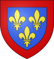 Wappen der Herzöge von Anjou (später Könige von Spanien)