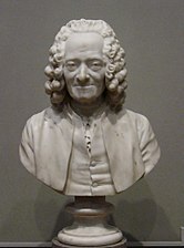 Bust of Voltaire by Jean-Antoine Houdon (1778), National Gallery