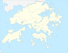 Map showing the location of Cheung Po Tsai Cave