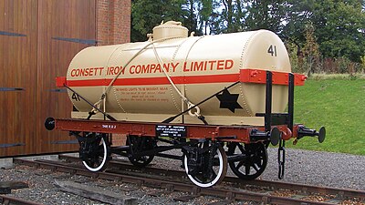 Consett tank wagon #41 in the Beamish Museum