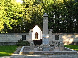 The war memorial in Cumières-le-Mort-Homme